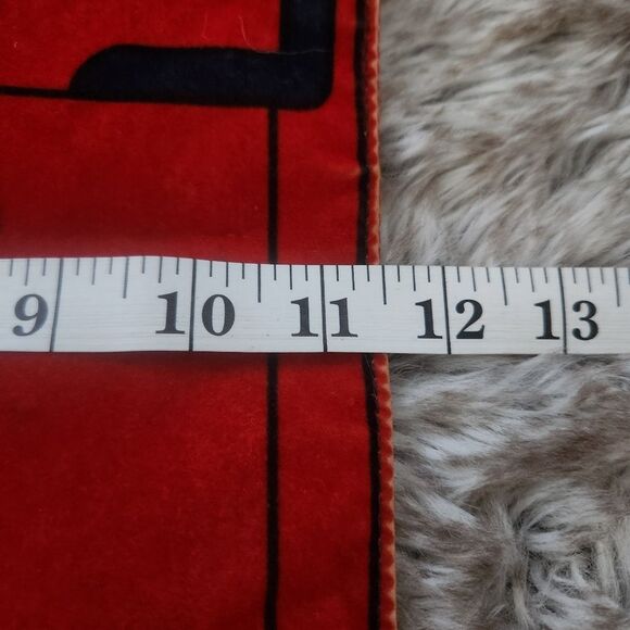 Roberta di Camerino‎ Vintage Velvet Trompe L'oeil Tote Bag Red, Green, and Blue - Picture 10 of 11